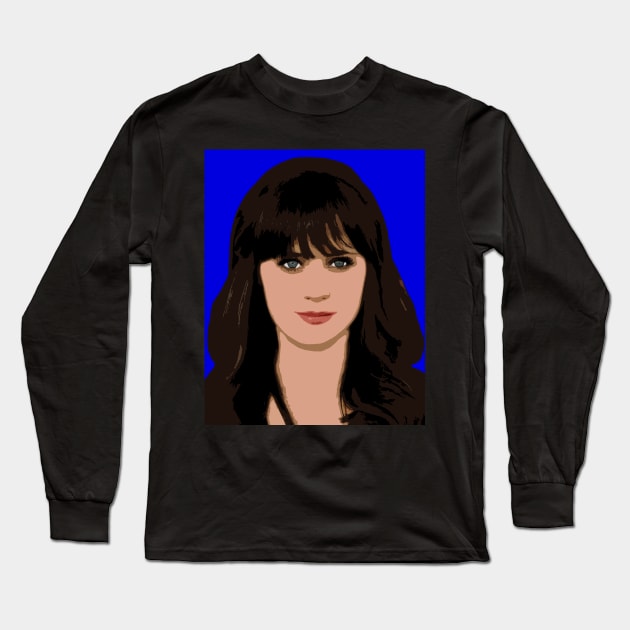 zooey deschanel Long Sleeve T-Shirt by oryan80